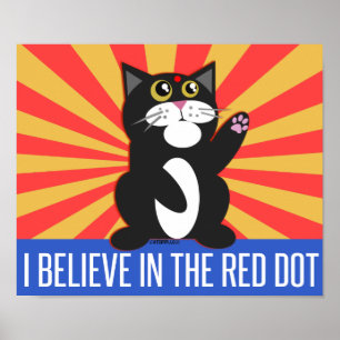 Poster Eu acredito o gato