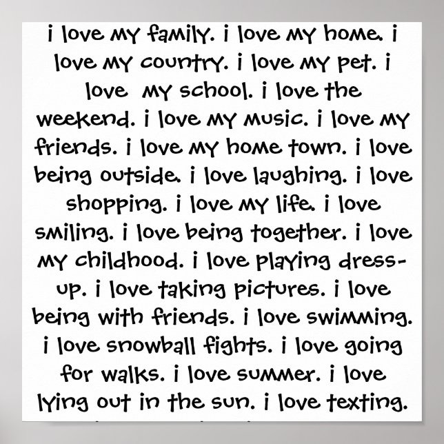 Poster eu adoro... (Frente)