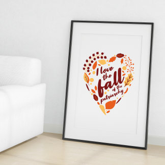 Poster Eu adoro a queda do Patriarcado Sazonal Cute