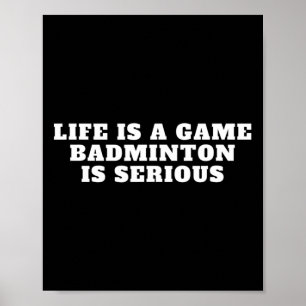 Poster Eu Adoro Badminton Game Cote Design Badminton