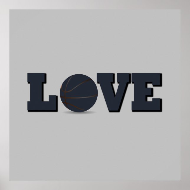 Poster eu adoro basquete (Frente)