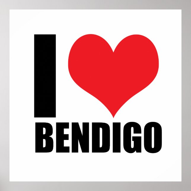 Poster Eu adoro Bendigo (Frente)