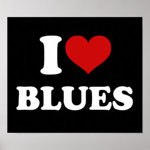 Pôster Eu adoro Blues