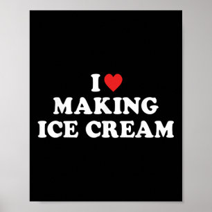 Poster Eu adoro camiseta Sorvete Fazer.png