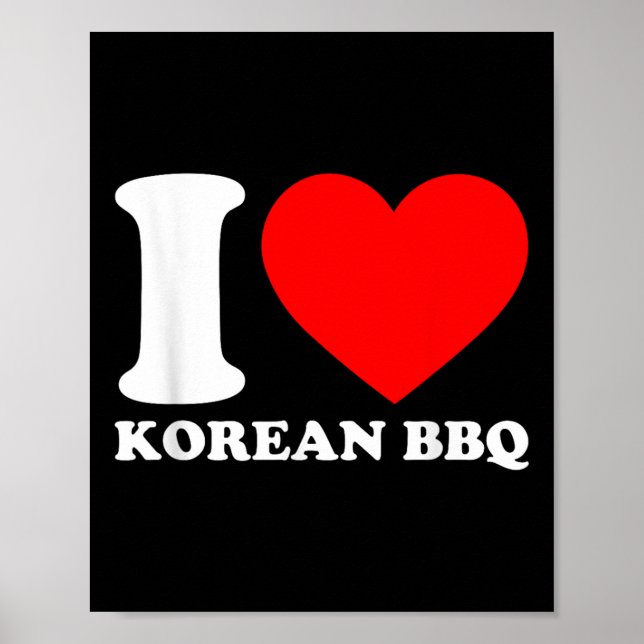 Poster Eu adoro Churrasco coreano (Frente)