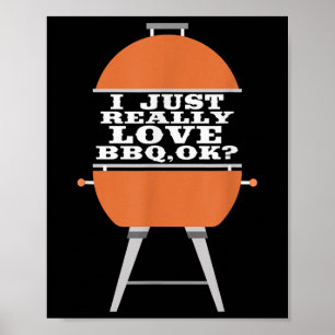 Poster Eu Adoro Comer Carne De Churrasco De Churrasco