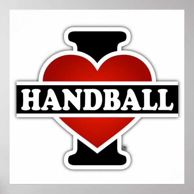 Pôster Eu Adoro Handball (Frente)