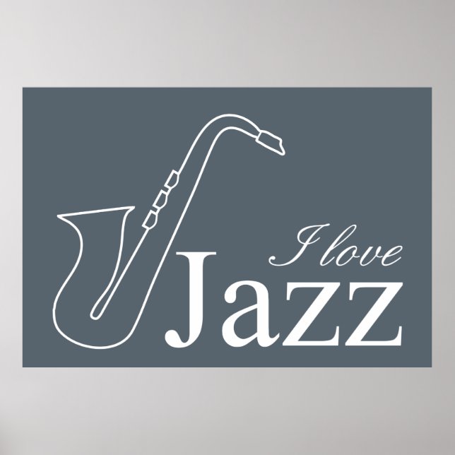Poster Eu adoro jazz (Frente)