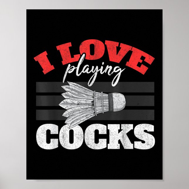 Poster Eu Adoro Jogar Um Pássaro De Vaivém (Frente)