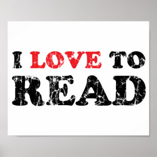 Pôster Eu Adoro Ler Distante