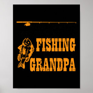 Poster Eu Adoro Mais Vovô Dia de os pais De Pesca Vovô