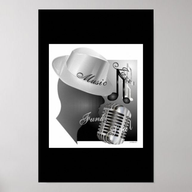 Pôster Eu adoro música (Frente)