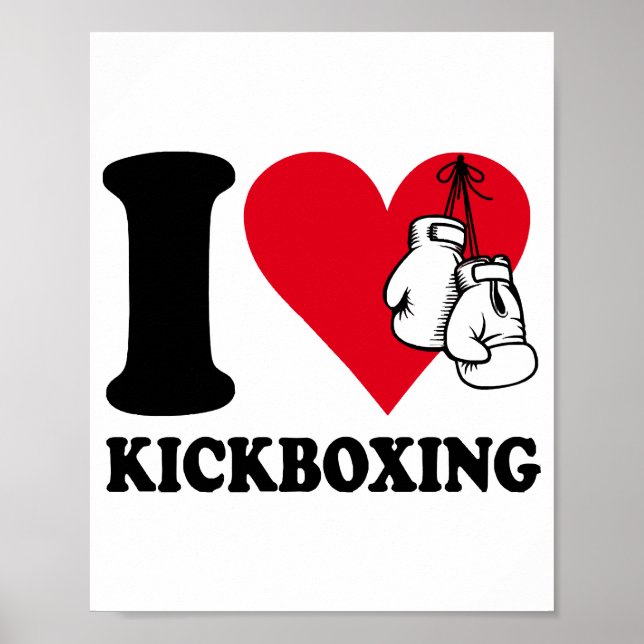 Poster Eu adoro o kickboxe (Frente)
