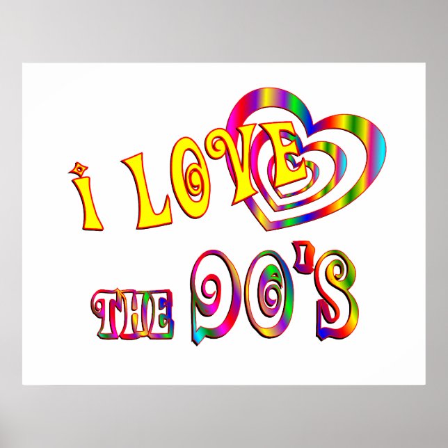 Poster Eu adoro os anos 90 (Frente)