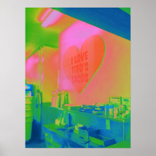 Poster Eu adoro os Tacos Ken Gage Fotografia de Tito