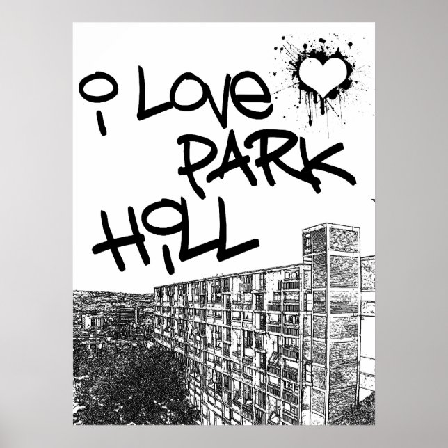 Poster Eu Adoro Park Hill (Frente)