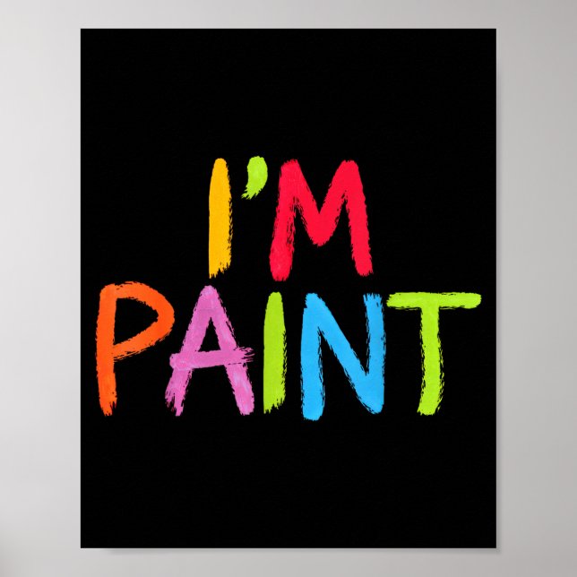 Poster Eu Adoro Pintar com os Dedos - Eu Amo Pintar com o (Frente)