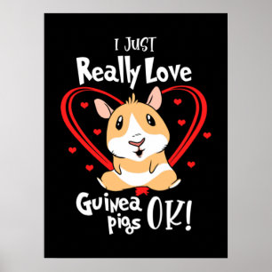 Poster Eu Adoro Porcos De Guiné
