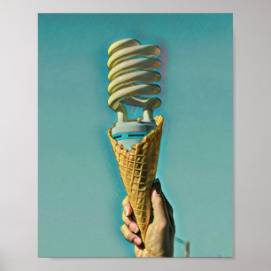 Poster Eu adoro sorvete