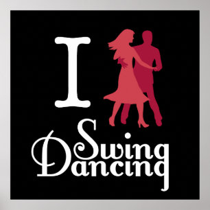 Pôster Eu Adoro Swing Dancing