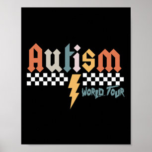 Poster Eu Agito O Espectro Autismo Mundo Turnê Autismo