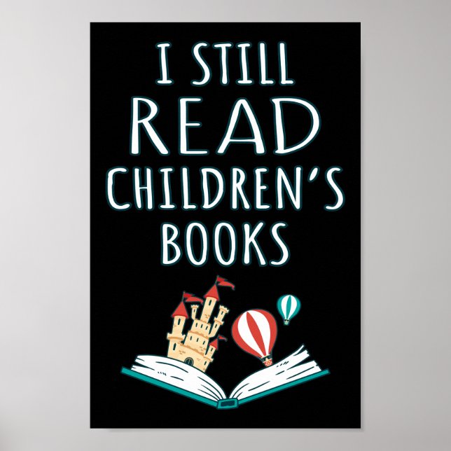 Poster Eu ainda leio livros infantis II (Frente)