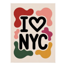Eu amo a arte pop de nyc