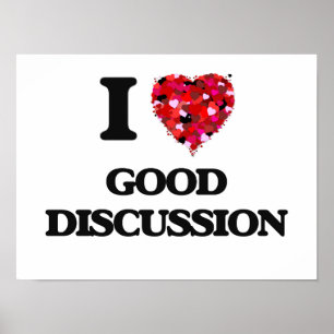 Poster Eu amo a boa discussão