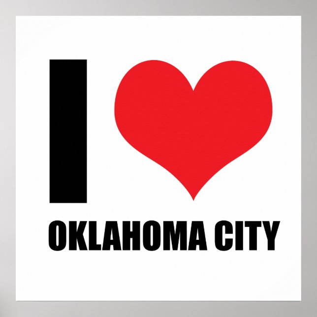 Poster Eu amo a cidade de Oklahoma (Frente)
