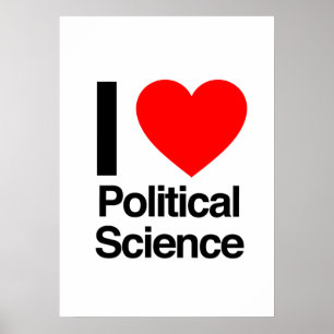 Pôster eu amo a ciência política