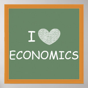 Pôster Eu amo a economia