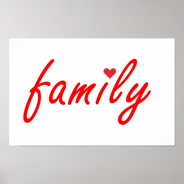 Poster Eu amo a família (Frente)