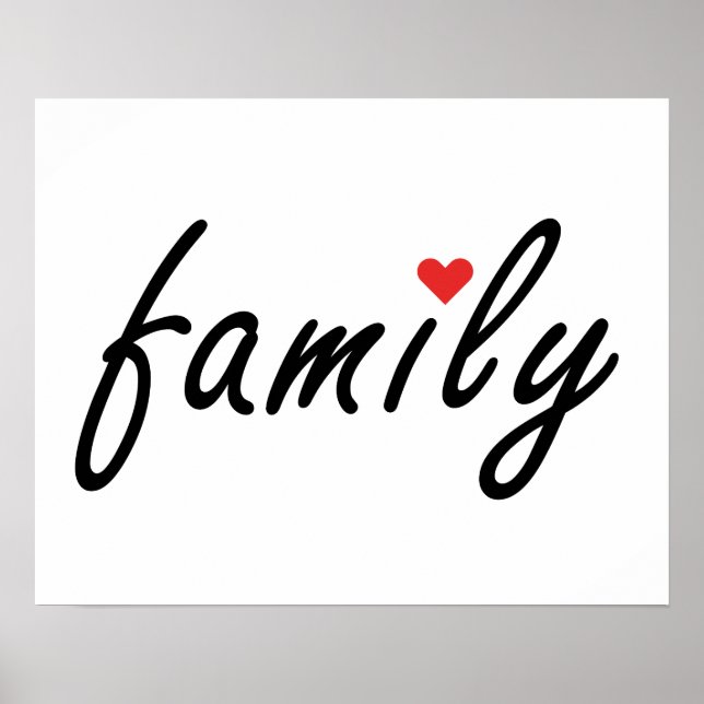 Poster Eu amo a família (Frente)