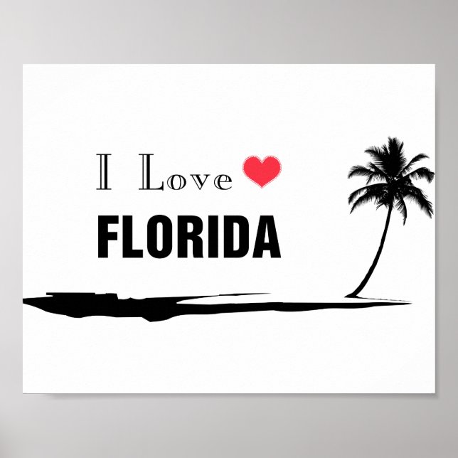 Poster Eu amo a Florida (Frente)