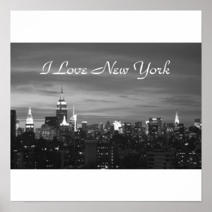 Poster Eu amo a foto Pring de New York