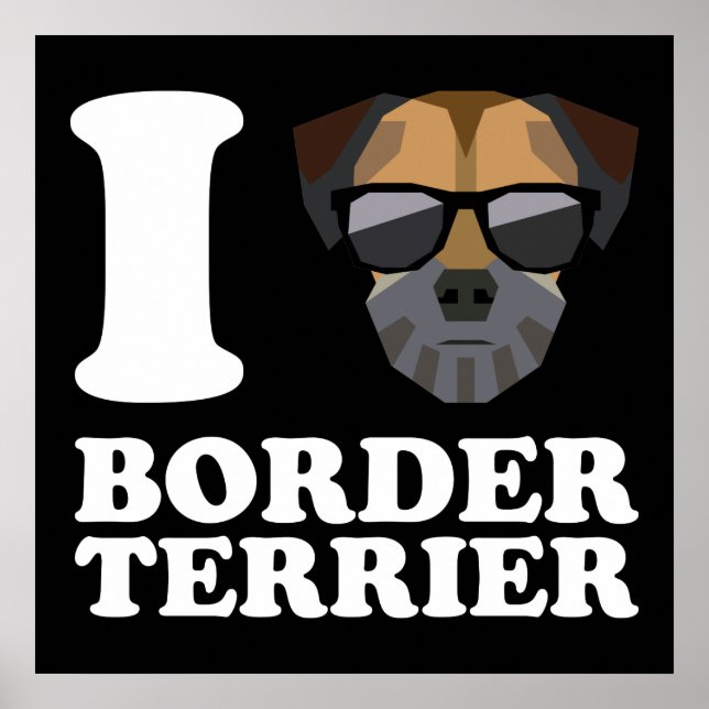 Pôster Eu Amo a Fronteira Terrier -2- (Frente)