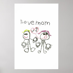 Poster eu amo a mamã
