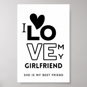Poster Eu amo a minha Namorada Ela é a minha melhor amig