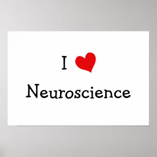 Pôster Eu amo a neurociência