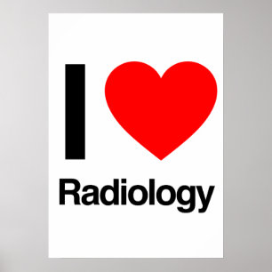 Pôster eu amo a radiologia