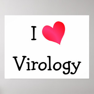 Poster Eu amo a virologia