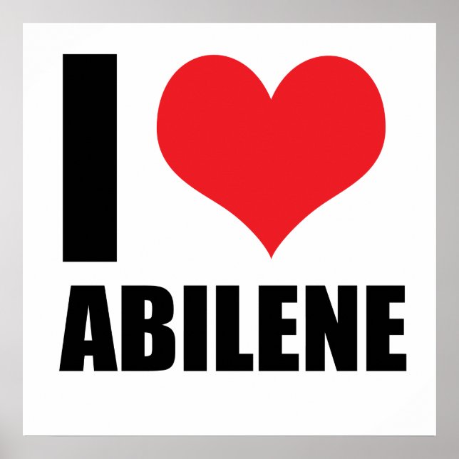 Poster Eu amo Abilene (Frente)