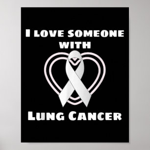 Poster Eu Amo Alguém Com Conhecimento De Cancer De Pulmão