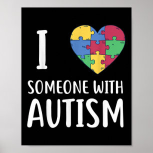 Poster Eu Amo Alguém Com Namorados De Consciência Do Auti