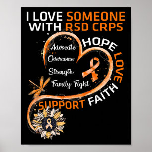 Poster Eu amo alguém com RSD CRPS Awarfly S