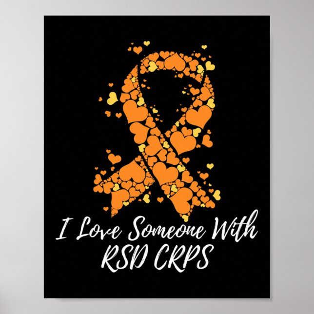 Poster Eu Amo Alguém Com Sensibilização Do Rsd Crps (Frente)