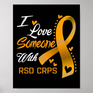 Poster Eu Amo Alguém Com Sensibilização Do Rsd Crps 1