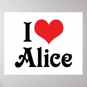Pôster Eu amo Alice
