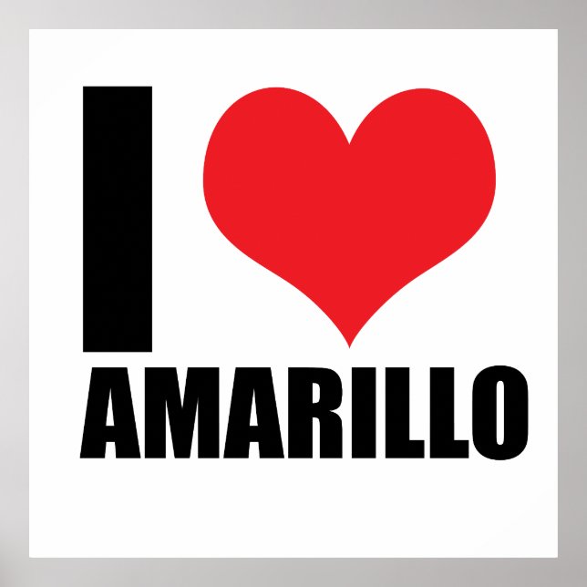Poster Eu amo Amarillo (Frente)