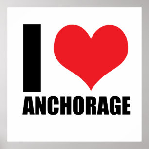 Poster Eu amo Anchorage